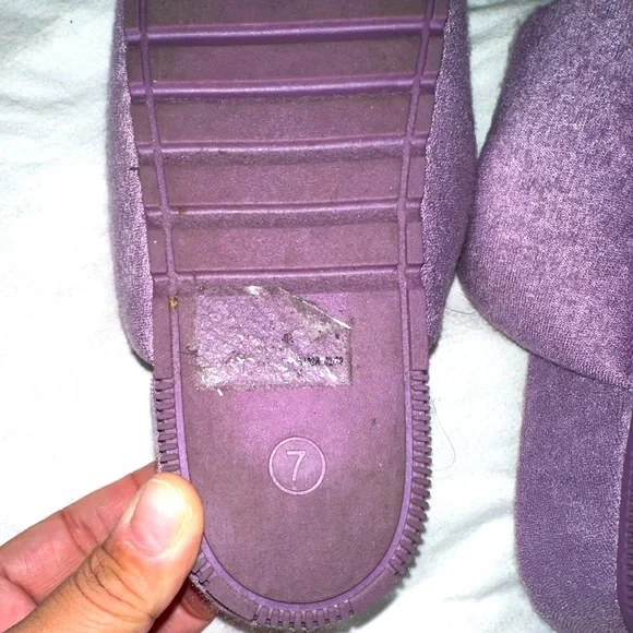 Terry cloth slide platform sandals size 7 - Picture 4 of 4